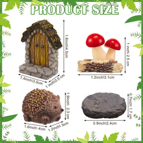 Bucherry hedgehog figurine adds a charming focal point to terrariums and mini landscapes.