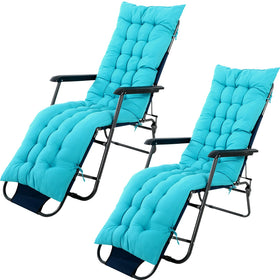 Bucherry Lake Blue chaise lounge cushion 67x19 for outdoor lounging and sun comfort