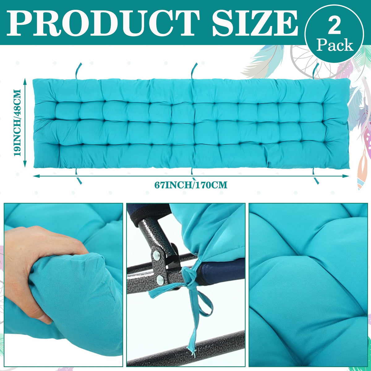 Bucherry Lake-Blue cushion fabric closeup, showcasing soft brushed texture for breathable comfort