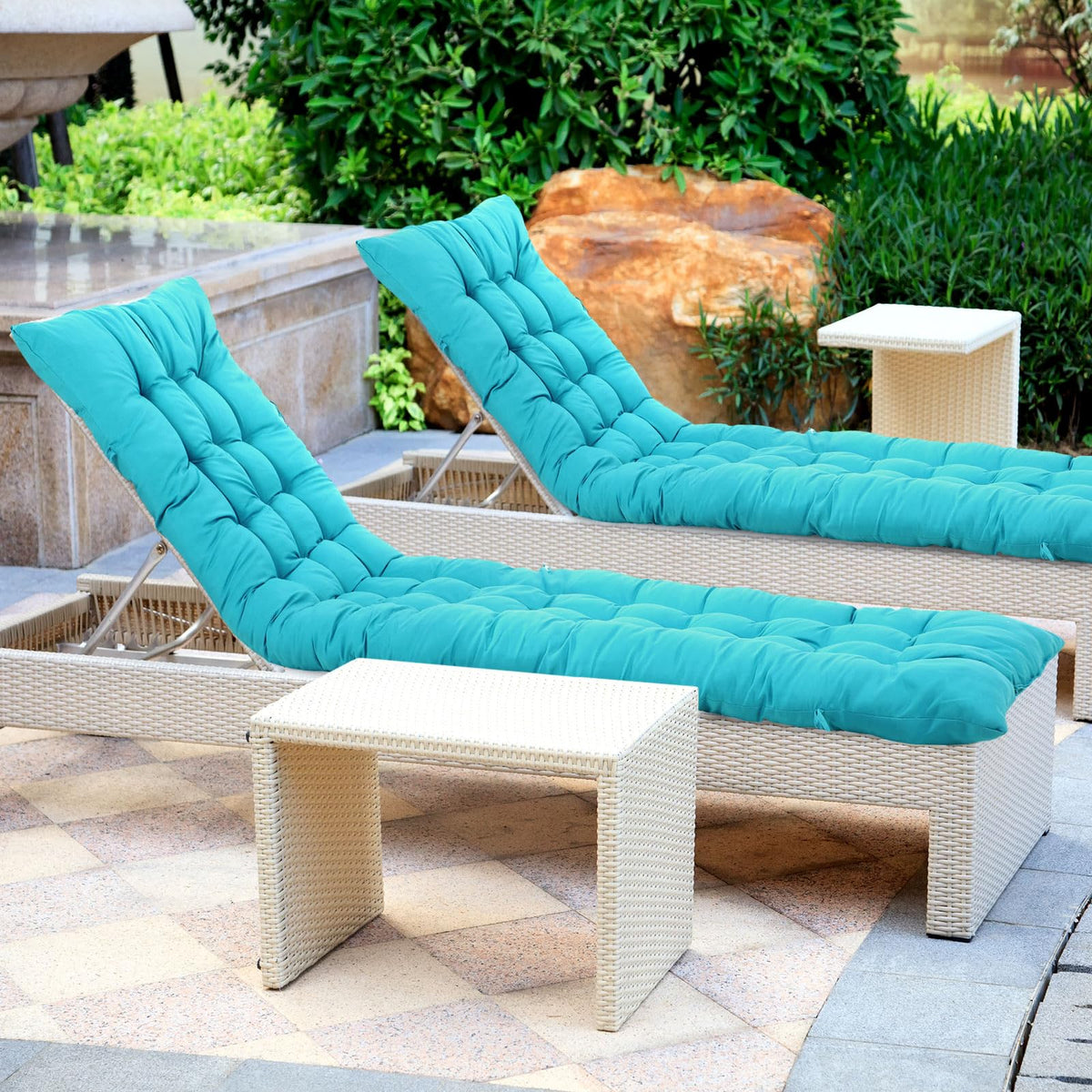 Bucherry Lake-Blue cushion folded compactly for easy storage
