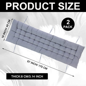 Bucherry outdoor recliner cushion grey with six ties to prevent slipping