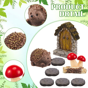 Bucherry tree stump mushroom accent enhances woodland mini scenes.