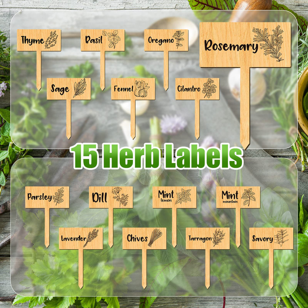 Bucherry waterproof plant marker stakes suitable for pots and beds