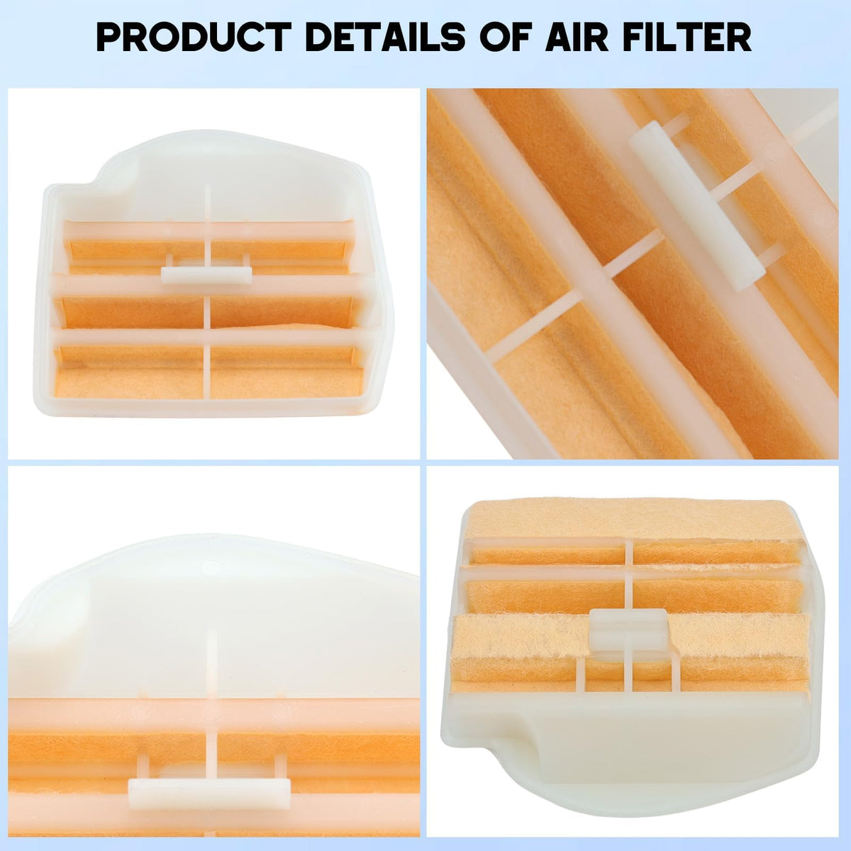 Buckbock packaging insert showing included parts and care tips.
