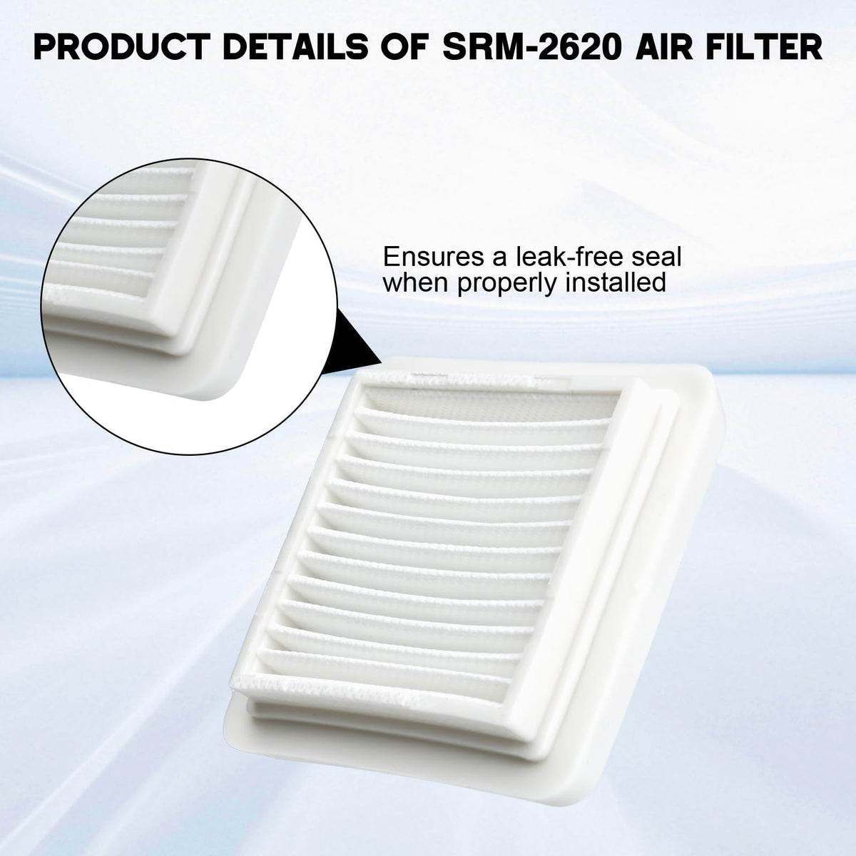 Buckbock SRM-2620 spark plug kit supports reliable starts.