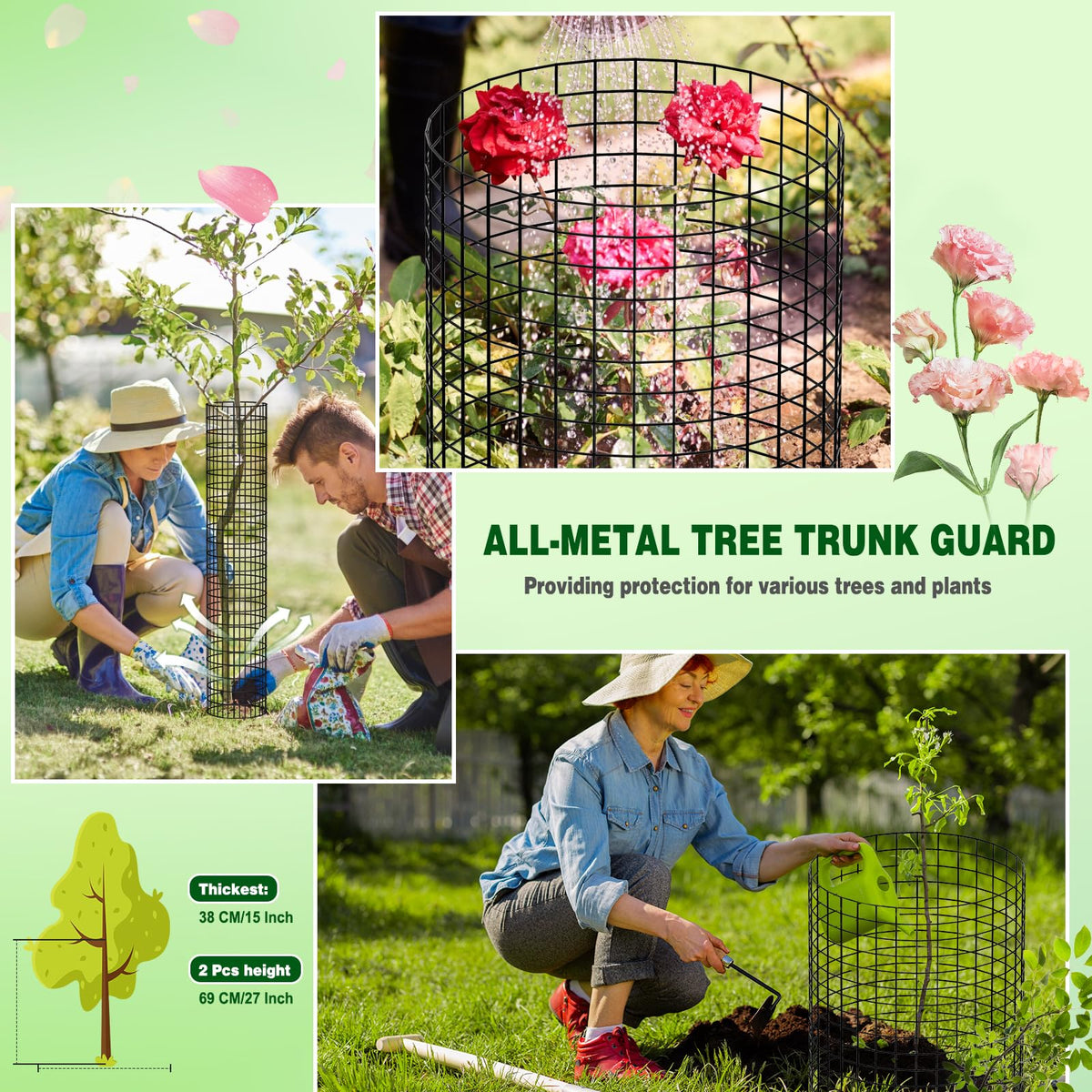 Budiwati installation steps guide for quick setup around saplings.