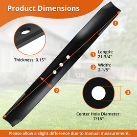 Budrash 108-9764-03 medium-lift blade ensures clean grass lift.