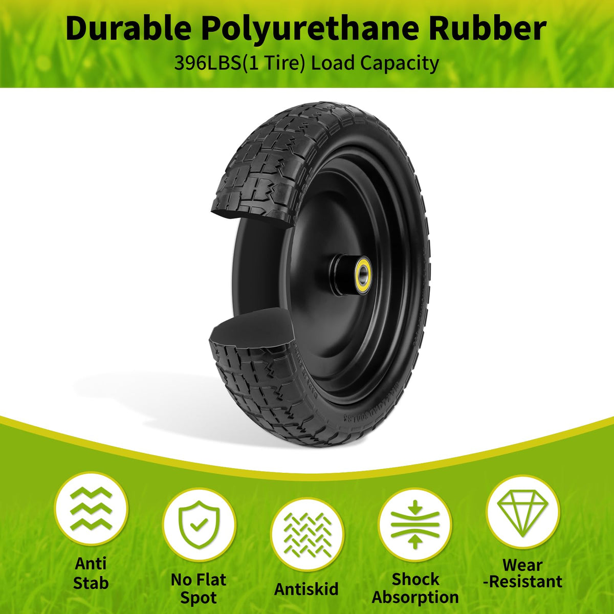 Budrash 5-8-inch axle bore detail for quick, secure installation.
