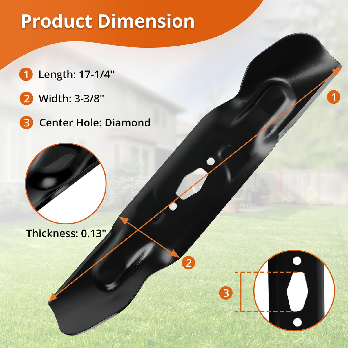 Budrash 742P05094 blade pack ready for Cub Cadet 50-inch compatibility.