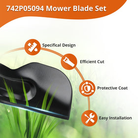 Budrash 742P05094 blade powder-coated surface resists corrosion during use.