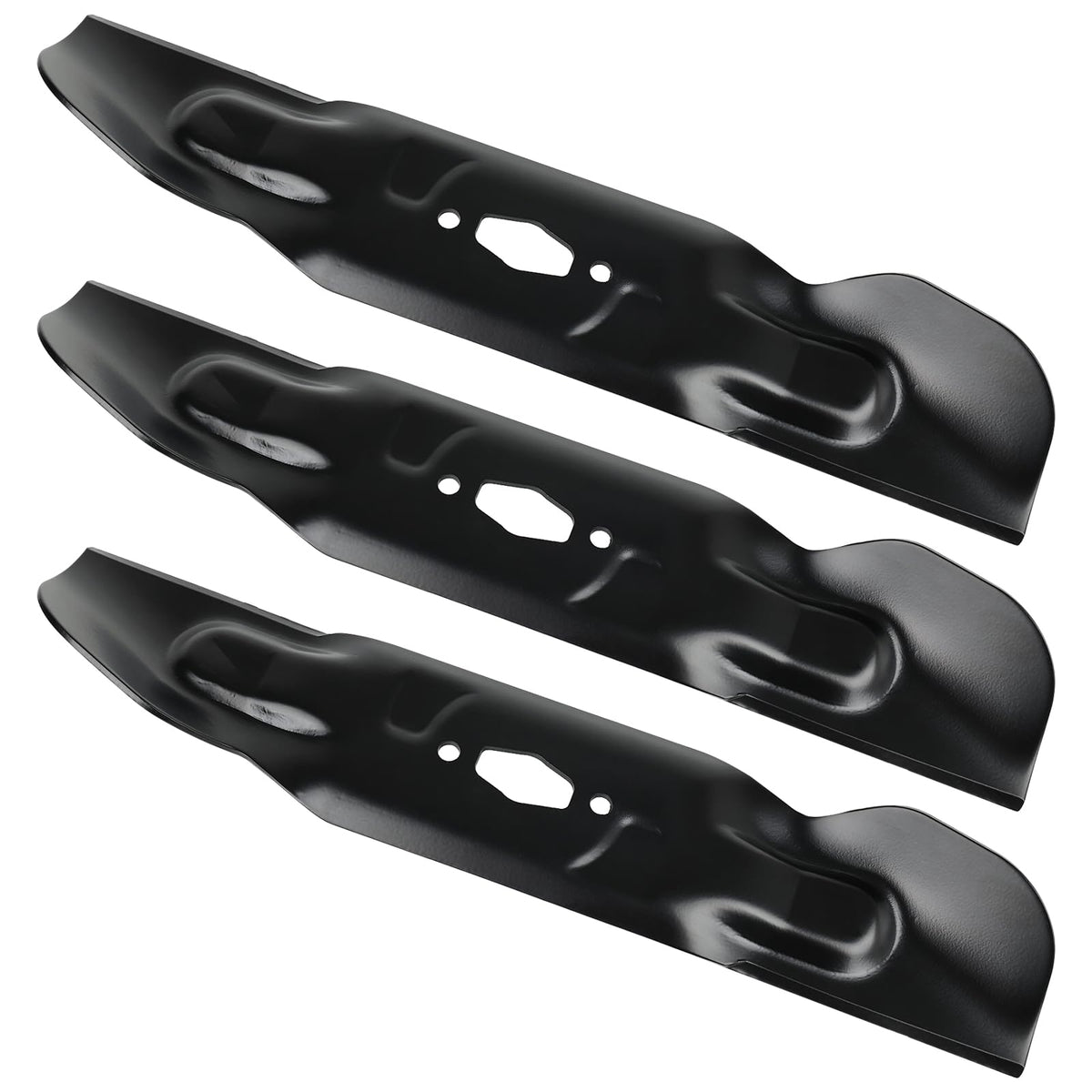 Budrash 742P05094 high lift blade close-up with powder-coated finish for corrosion resistance.