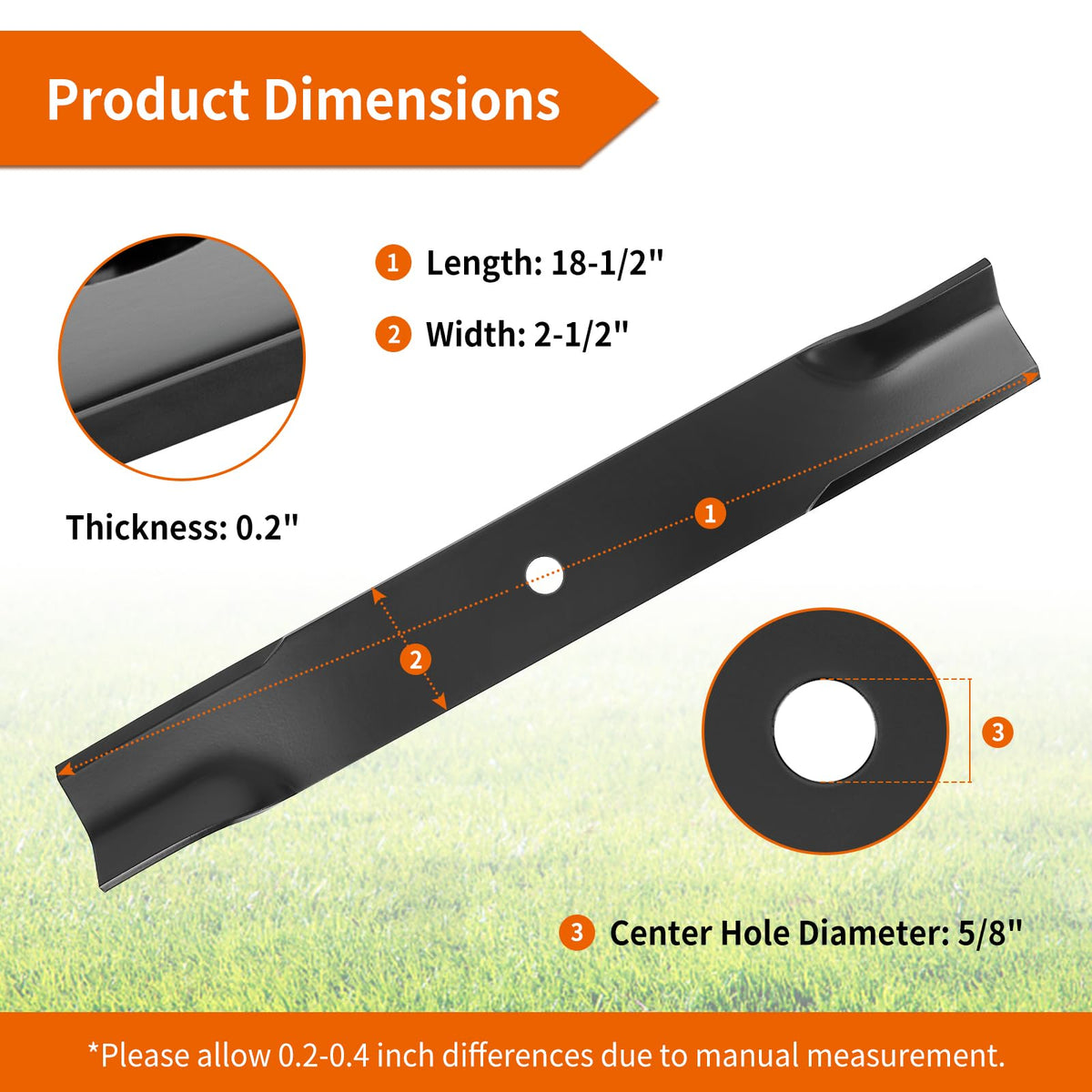 Budrash 797696 high lift blade for Hustler Raptor SD, side view, improved lift and airflow.