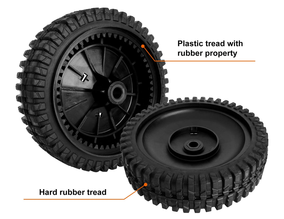 Budrash axle bore 1/2 inch ensures quick mounting on common mower decks
