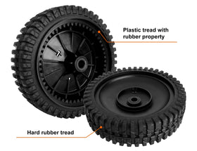 Budrash axle bore 1/2 inch ensures quick mounting on common mower decks
