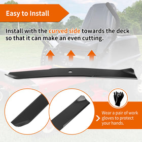 budrash compatible 42-inch mower blades for various Toro models