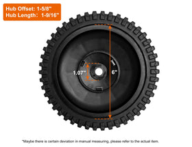 Budrash drive wheels 53 teeth enable responsive self propelled motion on compatible mowers