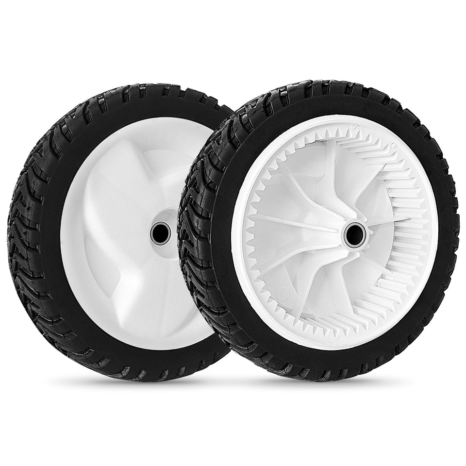 Budrash front-drive wheel 8in with tire, Toro-compatible.