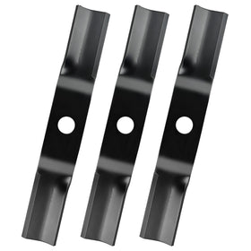Budrash K5583-34340 three-pack blades in box for Kubota 48-inch decks.