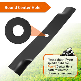 budrash-m131958 high lift blade pack front closeup shows robust construction for dense growth