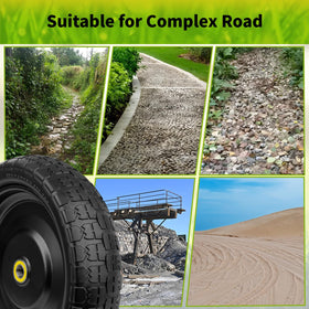 Budrash polyurethane tire core delivers durability without punctures.