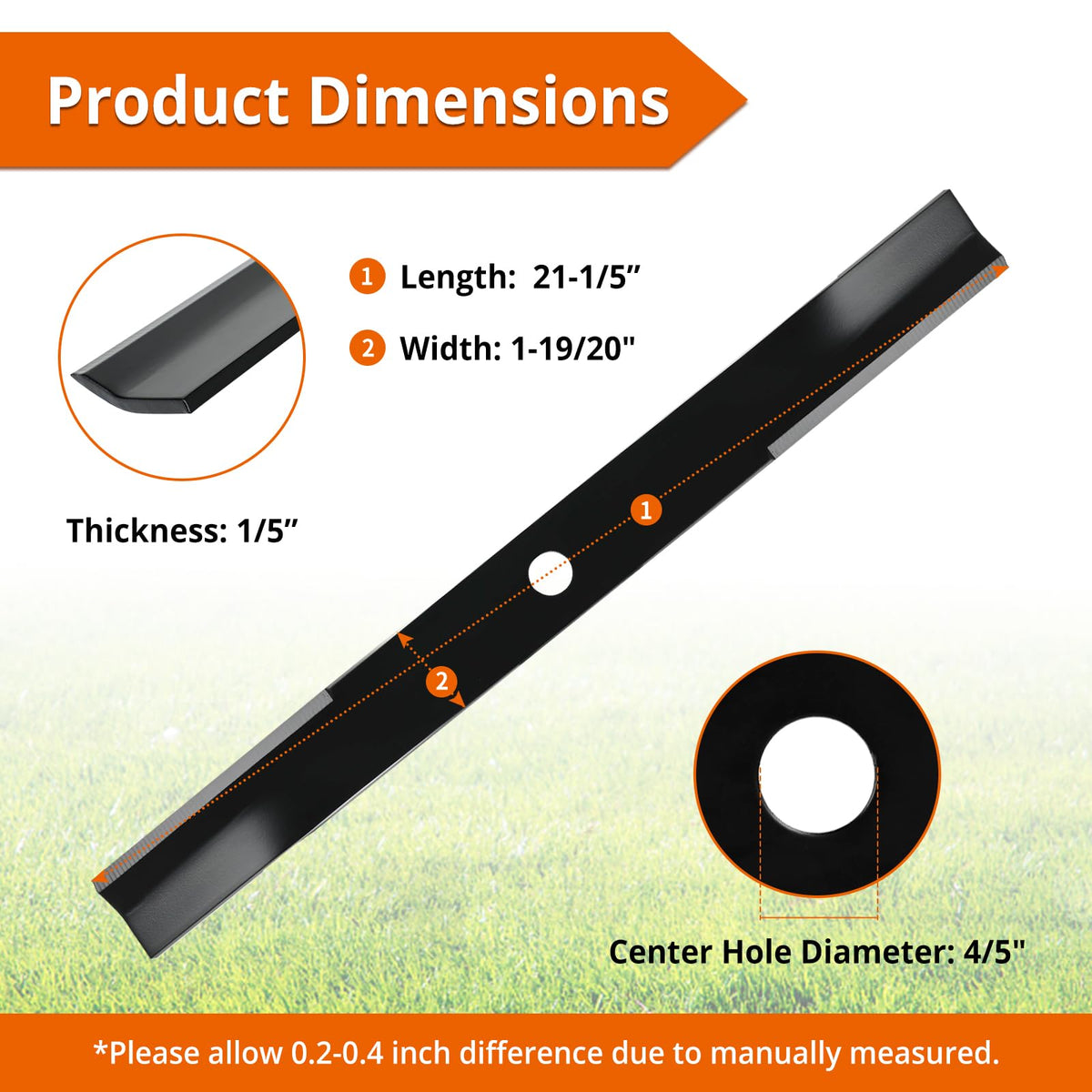 Budrash high-lift blade edge for cleaner cuts with less engine strain