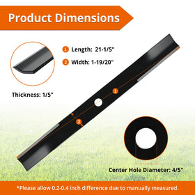 Budrash high-lift blade edge for cleaner cuts with less engine strain