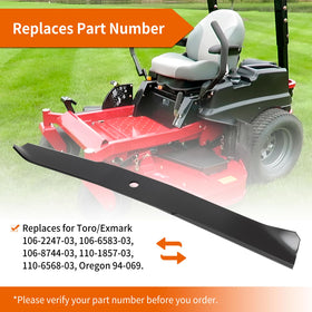 budrash replacement blade 106-6583-03 compatible with Toro Z4200 deck and variants