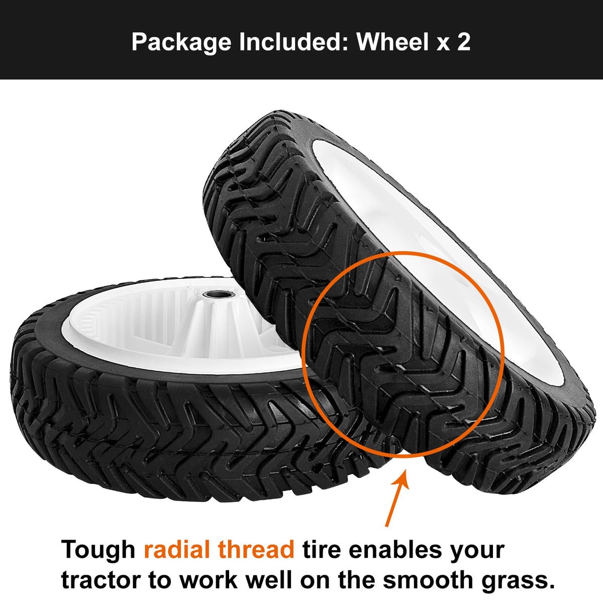 Budrash wheel includes bushing for easy installation.