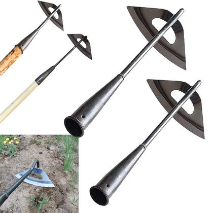 BuerKeo hollow hoe with long handle for easy weed control and soil loosening