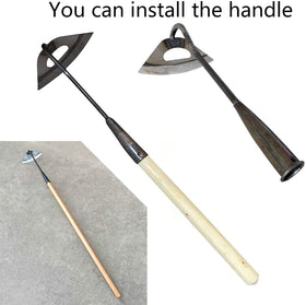 BuerKeo steel garden hoe highlighting sharp edge for quick weeding