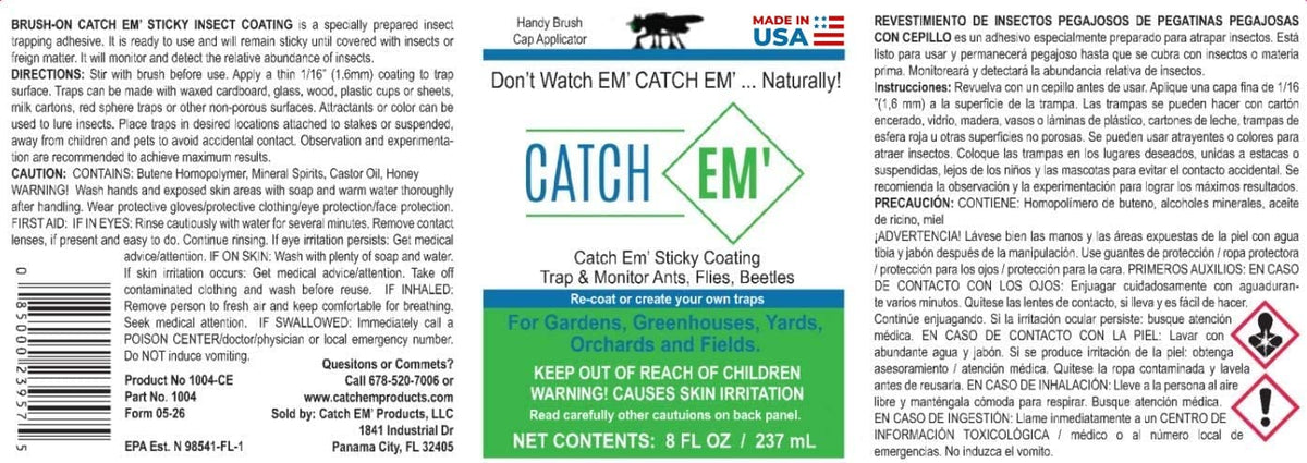 Bug Ball Catch EM' brush cap enables precise coating application
