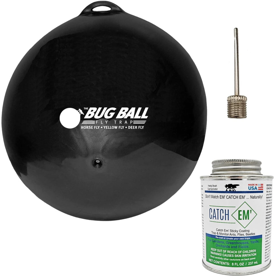 Bug Ball Starter Kit yellow fly trap for outdoor protection.