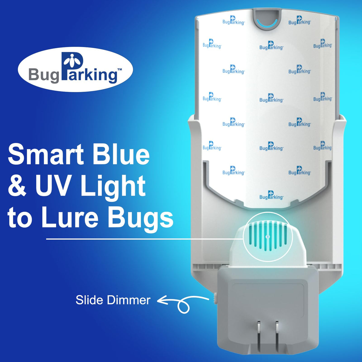 Bug Parking UV light attracts pests for indoor capture