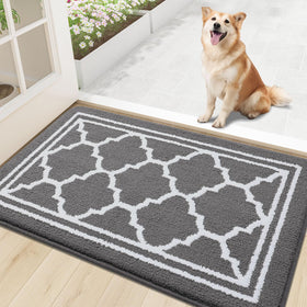 Buganda indoor door mat with dirt-trapping surface at entry