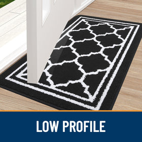 Buganda door mat low-profile 0.4 inch fits under doors