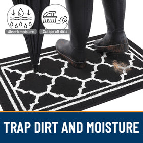 Buganda door mat moisture-absorbent surface for wet shoes