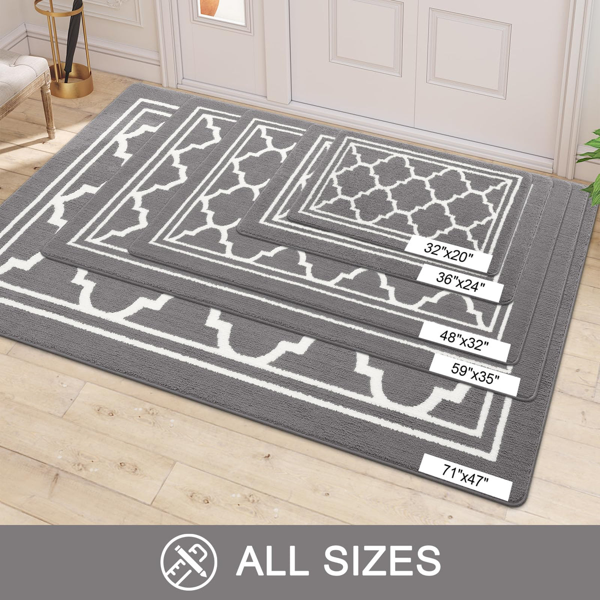 Buganda entryway mat suitable for front or back doors