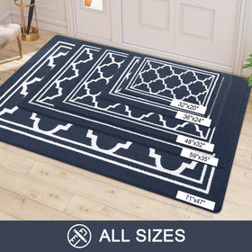 Buganda Washable Door Mat machine-cleanable for easy care.