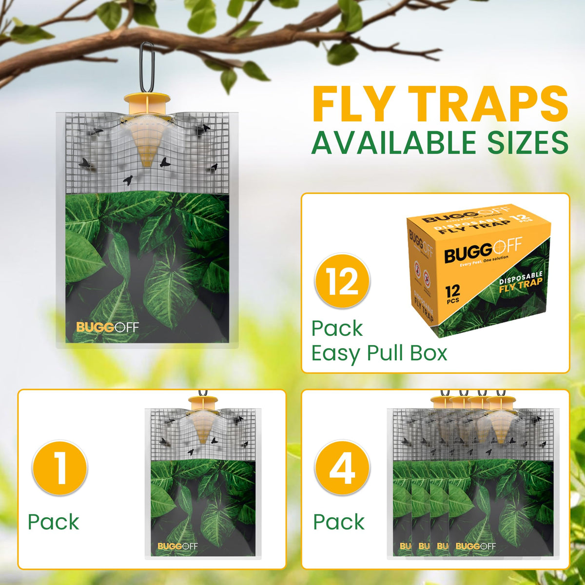 BUGGOFF environmentally safe bait reduces waste and odor
