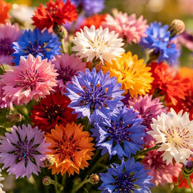 BuggyBeds 3150+ premium blue cornflower seeds pack for vibrant garden beds