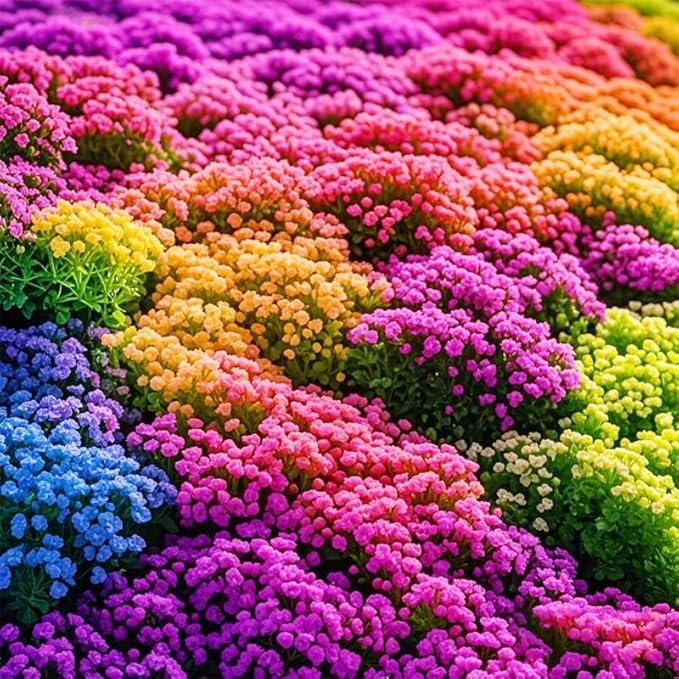 BuggyBeds fragrant thyme blooms adding aromatic color and sensory appeal along paths and borders.