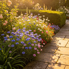BuggyBeds cut flower arrangements blue cornflowers for bouquets and containers