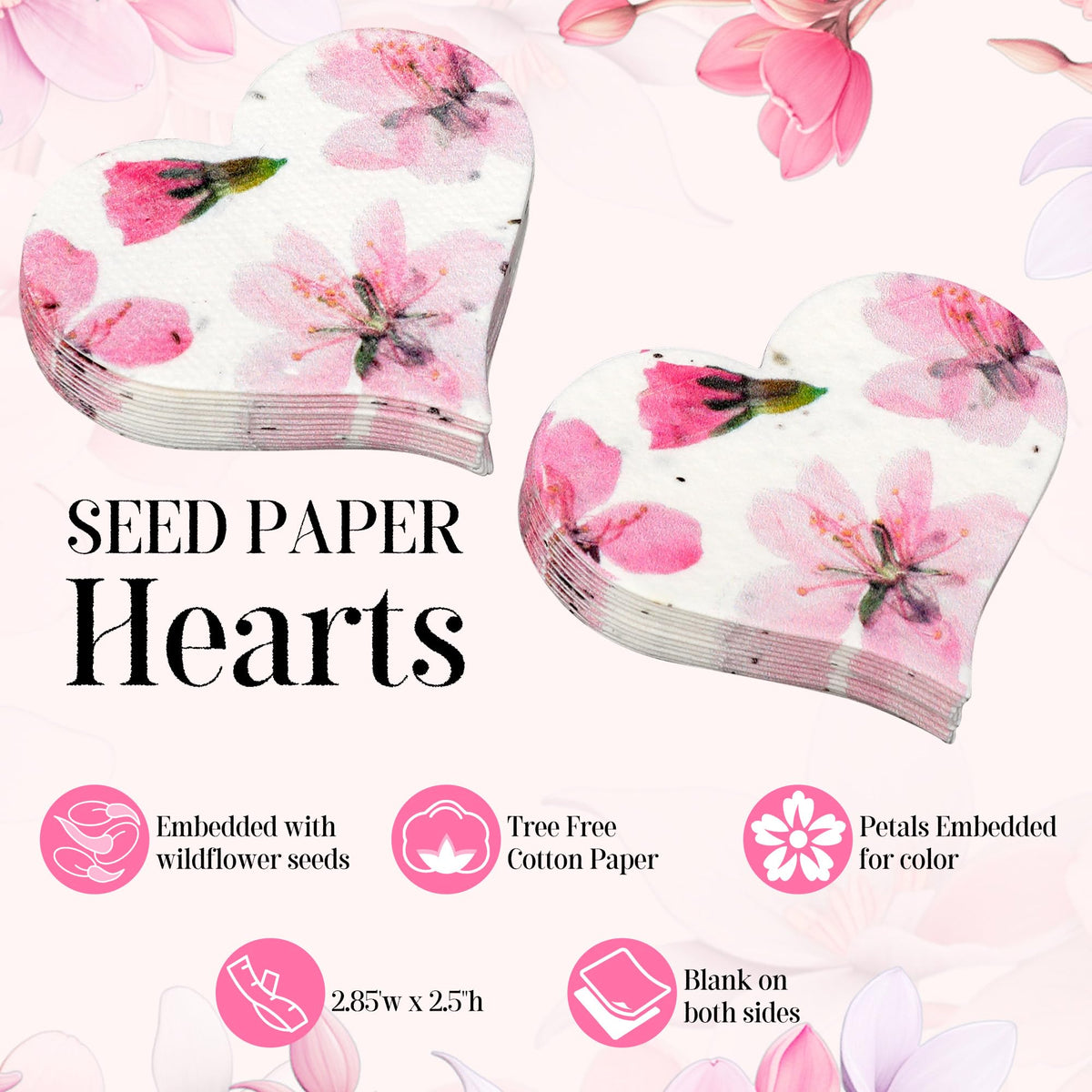 BuggyBeds seed paper heart being planted in soil for blooms