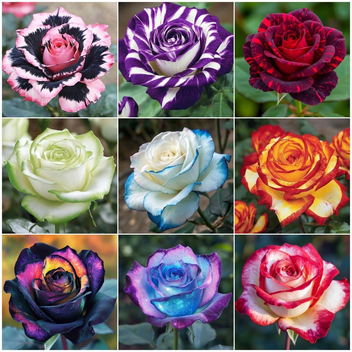 BuggyBeds rose seeds mixed color collection for a vibrant border display.