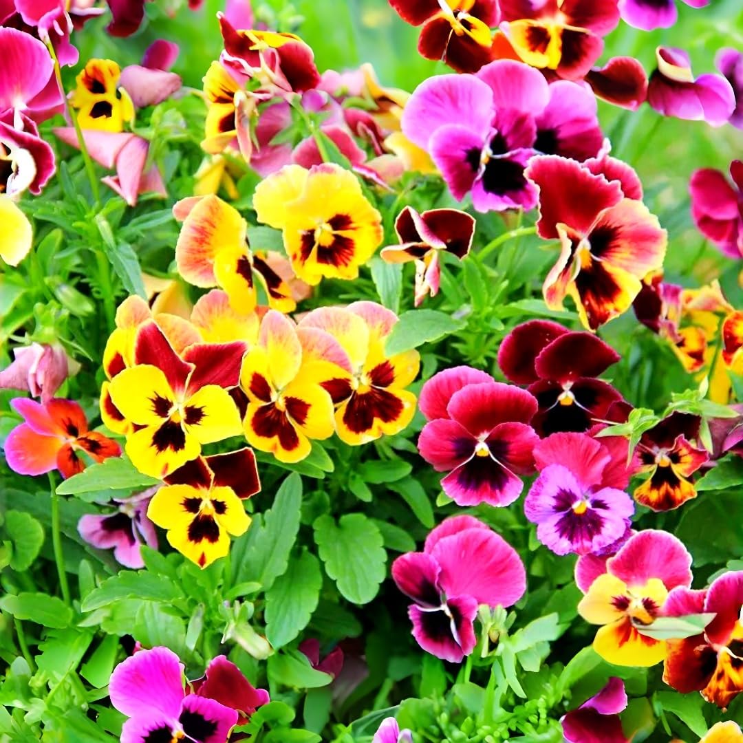 BuggyBeds viola seeds deliver mixed-color blooms for beds and borders.
