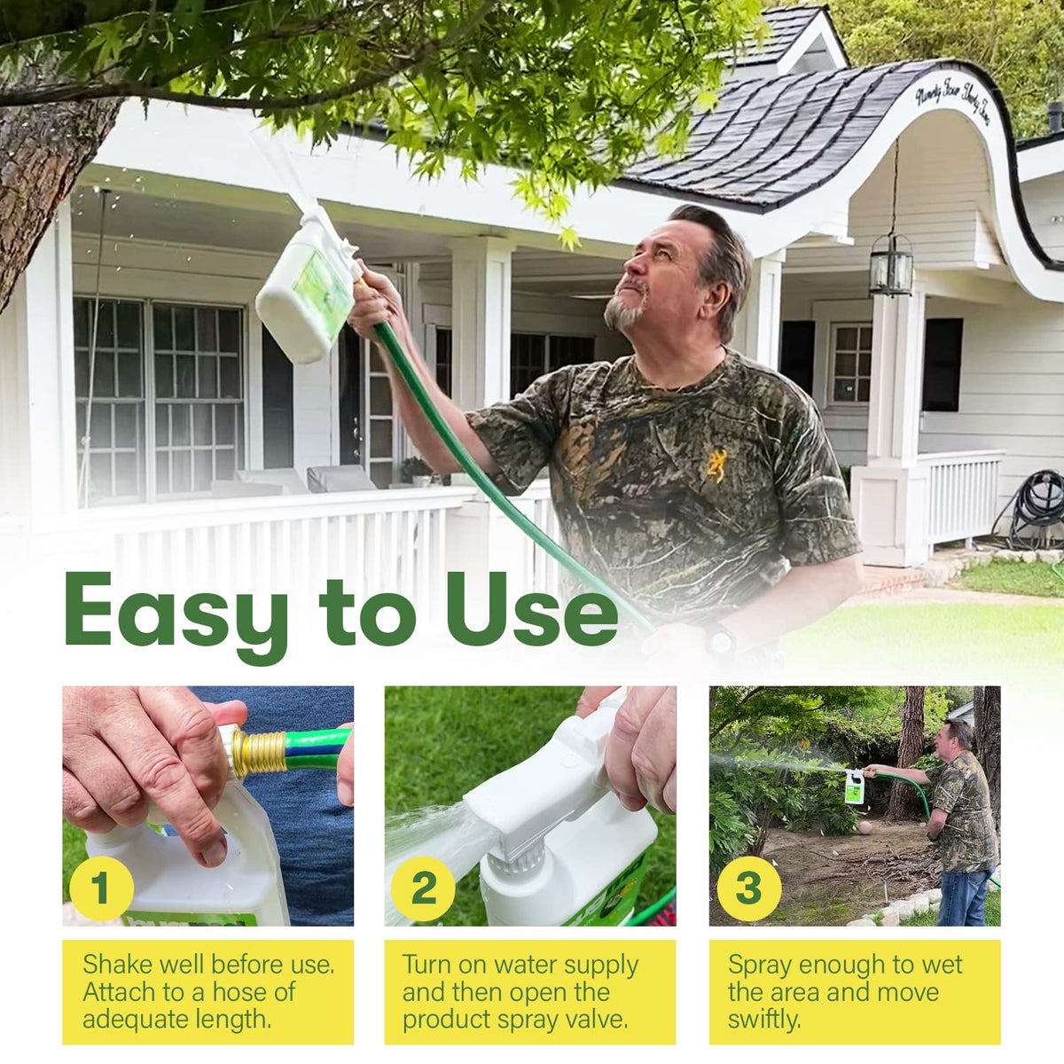 BugMD indoor outdoor pest control demonstrates versatile use across rooms and gardens