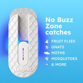 BugMD No Buzz Zone compact wall outlet design blends with décor.