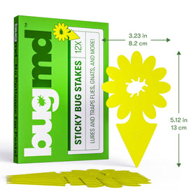 BugMD Sticky Traps suitable for indoor and outdoor use on plants.