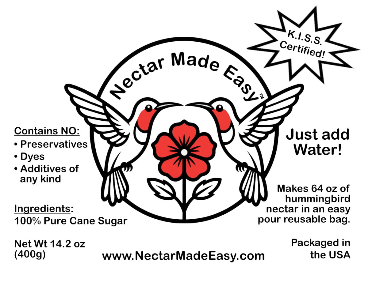 BugSnub easy-pour design minimizes spills during nectar preparation