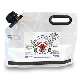 BugSnub Nectar refill kit bag with spout for mess-free nectar mixing